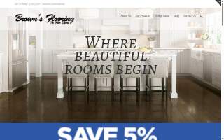 Brown's Flooring website