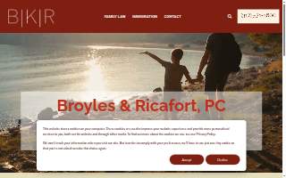 Broyles & Ricafort, PC website