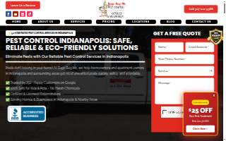 Bugz Bug Me Pest Control website