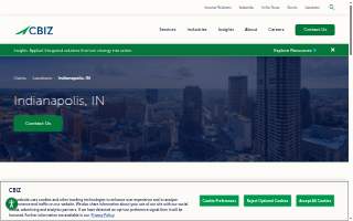 CBIZ of Indianapolis website