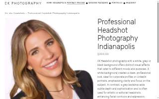 CK Photography of Indianapolis website