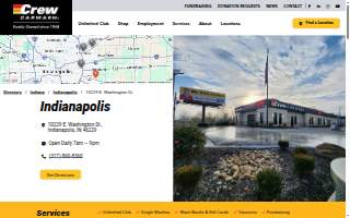 Crew Carwash of Indianapolis website