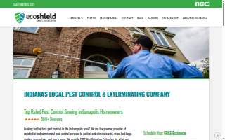 EcoShield Pest Solutions of Indianapolis website