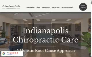 Electric Life Chiropractic website