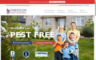 Freedom Pest Control website
