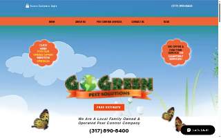 Go Green Pest Solutions website