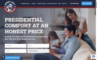Honest Abe's Heating and Cooling website