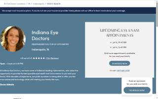 Indiana Eye Doctors website