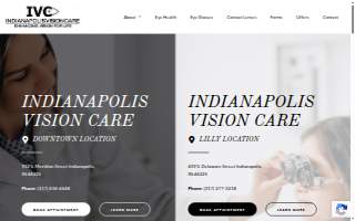 Indianapolis Vision Care website