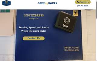 Indy Express Notary website