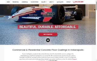 Indy Floor Coating website