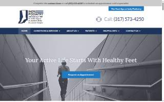 Indy Podiatry website