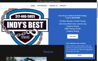 Indys Best Towing website