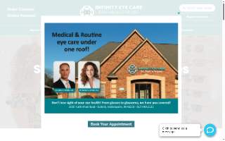 Infinity Eye Care website
