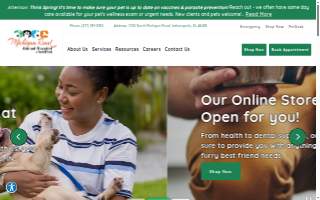 Michigan Road Animal Hospital at Crooked Creek website