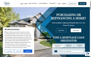 MJW Mortgage website