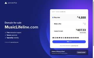 Music Lifeline DJ and Entertainment Service website