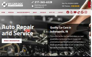My Car Doc Car Care Clinic website