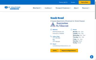 Naab Road Physical Therapy website