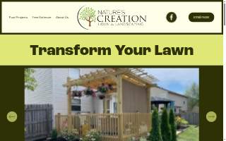 Nature’s Creations Lawn & Landscaping website