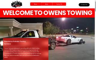 Owens Towing website