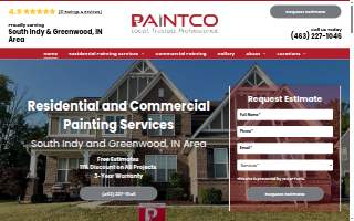 Paintco Painters of Indianapolis website
