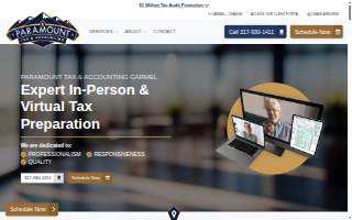 Paramount Tax & Accounting Carmel website