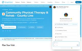 Physical Therapy & Rehab - County Line website