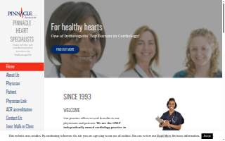 Pinnacle Heart Specialist website