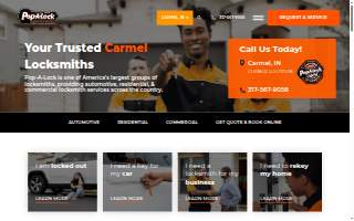 Pop-A-Lock Locksmith of Carmel website