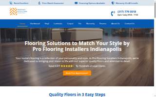 Pro Flooring Installers Indianapolis website