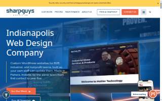 Sharp Guys Web Design of Indianapolis website