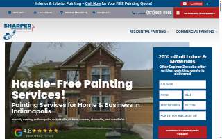 Sharper Impressions Painting Co of Indianapolis website