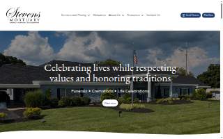 Stevens Mortuary website