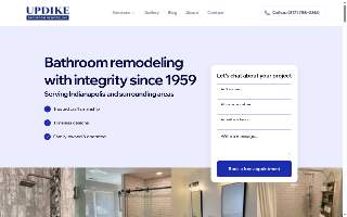 Updike Bathroom Remodeling of Indianapolis website