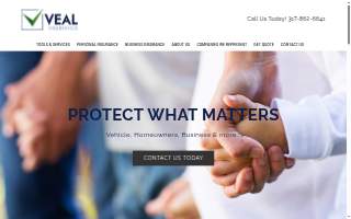 Veal Insurance Agency website