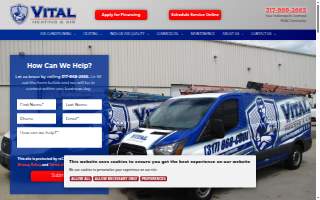 Vital Heating & Air website