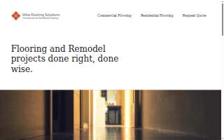 Wise Flooring Solutions website