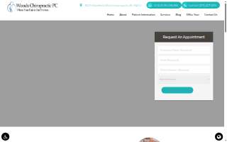 Woods Chiropractic PC website