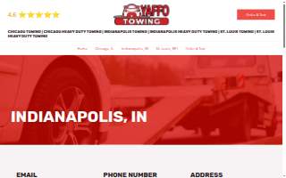Yaffo Towing Indy website