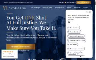 Yosha Law, Injury & Accident Lawyers website