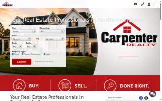 Carpenter Realty website