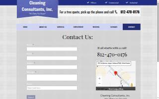 Cleaning Consultants website
