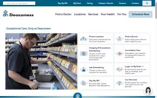 Deaconess Home Care website