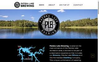 Patoka Lake Brewing website