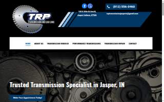 TRP Transmission and Car Care website