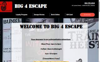 Big 4 Escape website