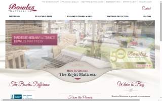 Bowles Mattress Co. website