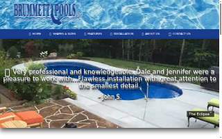 Brummett Pools website