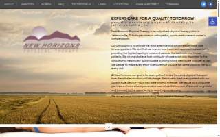 New Horizons Physical Therapy of New Albany website